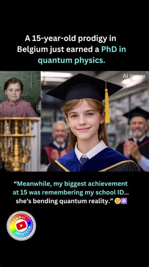 A 15-year-old prodigy in Belgium just earned a PhD in quantum physics.