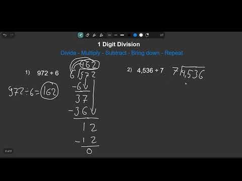 The Fastest Way to Do 1-Digit Division (972:6)