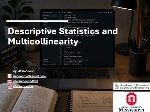4 Descriptive Statistics and Multicollinearity