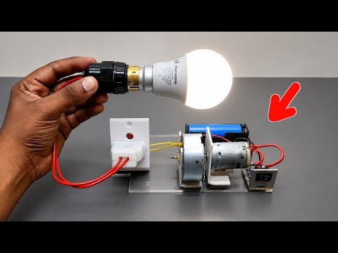3V to 150V! DIY Electric Generator Using DC Motor, Magnet & Synchronous Motor Coil