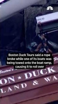 Boston duck boat rollover leaves multiple people injured