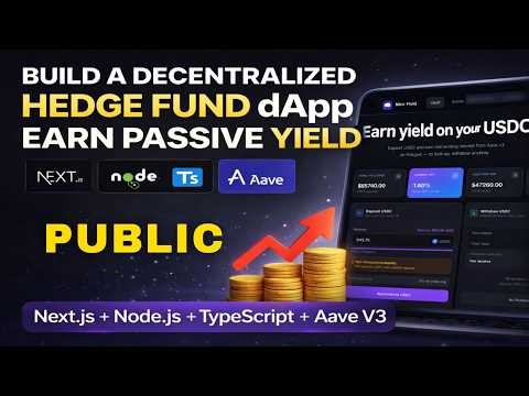 Create & Deploy a Decentralized Public Hedge Fund DApp 💰 | Earn Yield with Nextjs, Nodejs & Aave V3