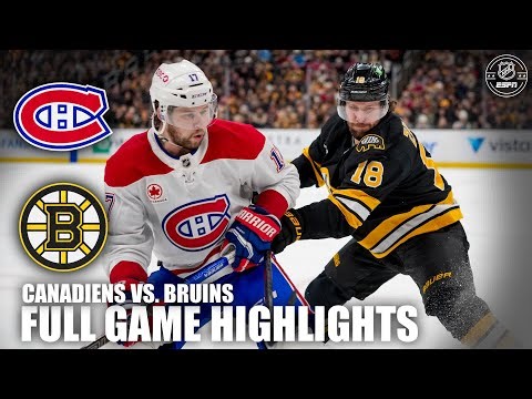 Montreal Canadiens vs. Boston Bruins | Full Game Highlights | ESPN NHL