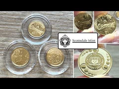 💰 ALIEN BATTLE INVASION! 2024 1/10oz PURE GOLD PROOF – SAMOA – SCOTTSDALE MINT! 👽🔥✨