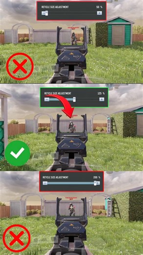 Best Assault Rifle Reticle Size? Low vs Mid vs Max Reticle Size Adjustment in COD Mobile