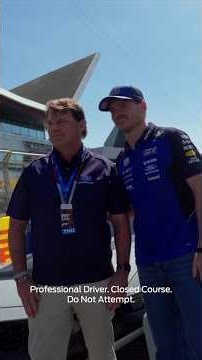 Max Verstappen takes fellow racer, Jim Farley, on the circuit for a closeup look at Silverstone