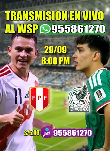 Perú vs México en vivo - Amistoso Internacional 2026