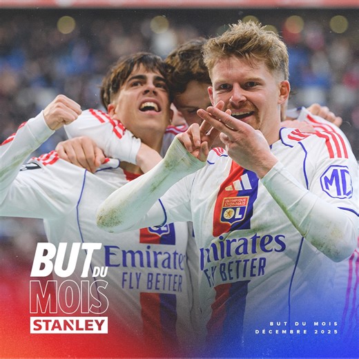 ⚽ C'est le moment de voter pour le but du dernier mois de l'année avec STANLEY 🔴🔵 1️⃣ Pavel Šulc 🆚 Le Havre 2️⃣ Afonso Moreira 🆚 Go Ahead Eagles 3️⃣ Pavel Šulc 🆚 St Cyr Collonges 👀 À vous de choisir 👉 https://www.ol.fr/fr/actualites/elisez-votre-but-du-mois-de-decembre-2025 | Olympique Lyonnais - OL