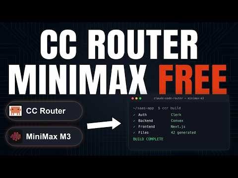 Claude Code Router + MiniMax M3 = Full App INSTANTLY