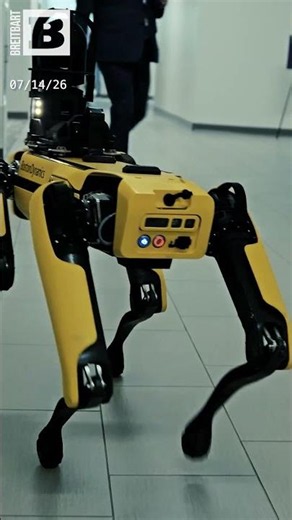 What If This Walked by You? Dog Robot Casually Walking Around at Defense Innovation Summit