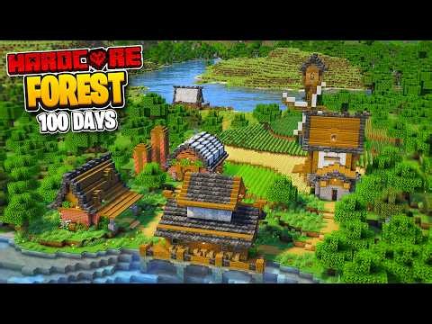 100 Days in the Forest in Minecraft Hardcore