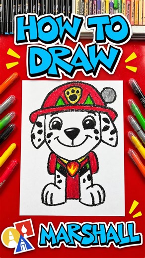 Let’s Draw Marshall! 🐾 PAW Patrol: The Dino Movie