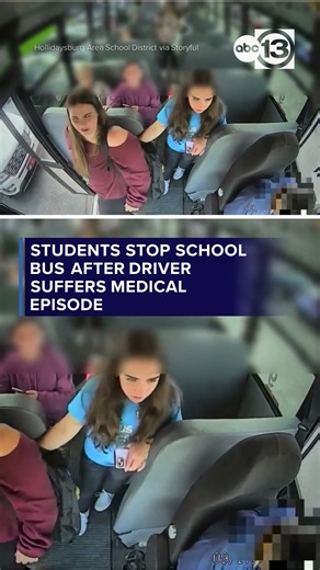 Students Stop School Bus After Driver Suffers Medical Episode