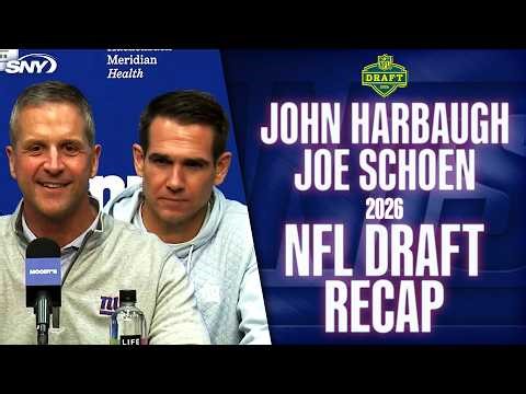 John Harbaugh and Joe Schoen recap 2026 NFL Draft for Giants, talk Odell Beckham Jr