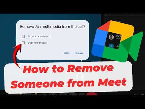 How to Remove Someone from Google Meet (Kick Participant)