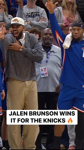 Jalen Brunson knocks down the CLUCTH triple with 4 seconds left to lift the Knicks to the road victory! 😤 | NBA