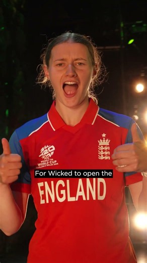 Charlie Dean steps into the world of Wicked 🤩 #T20WorldCup