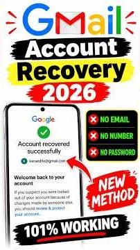 Gmail account recovery 2026 | Google Couldn't Sign You In | Google account recovery
