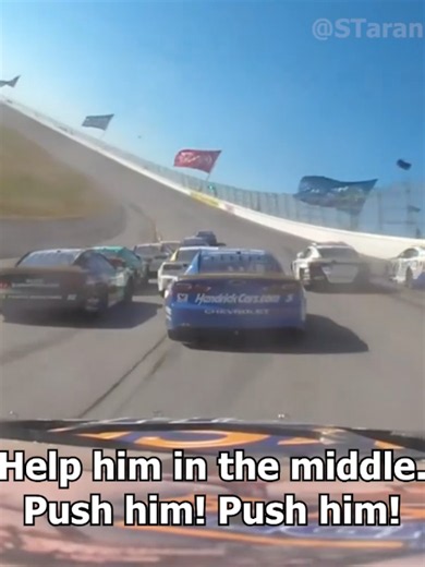 Kyle Larson's incredible comeback on the final lap at Talladega wouldn't have happened if it weren't for Ross Chastain - as well as his spotter. As Chastain tried to make his way forward from 14th at the white flag (just after unlapping himself before the final restart), spotter Brandon McReynolds called Chastain to start pushing Larson as he got shuffled from the lead back to the middle and seemingly out of contention for the win.