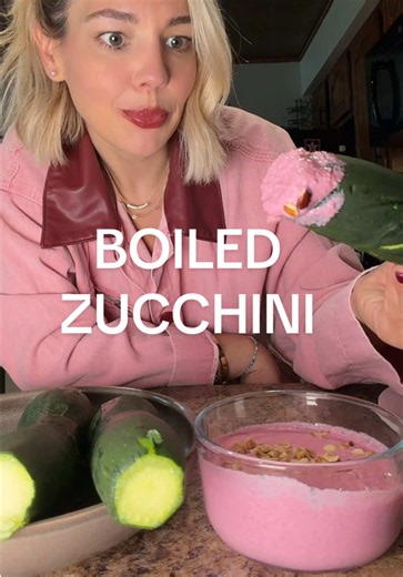 Boiled Zucchini with Beet Dip Recipe | Better Late Than Never