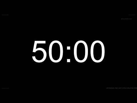 50 Second Timer ⏱️ | Clean & Simple Countdown | Short 4K HD Timer Video | Timers For Everyone