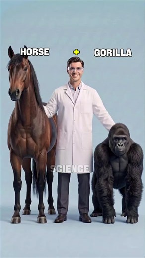 What would happen if we crossed a horse with a gorilla? #whatwould #hybrid #animals