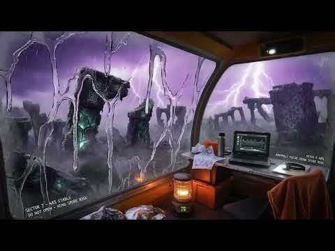 Abandoned Alien Ruins: Stormy Night on Sector 7 ⚡ (8 Hours)