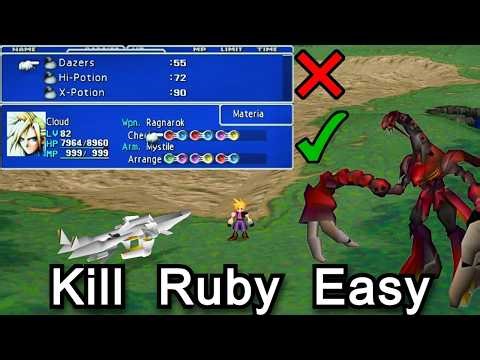 How To Beat Ruby Weapon With No Items