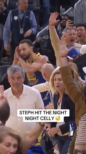 Steph drills the dagger and hits the night night celly 🔥 💤