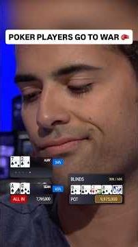 NOBODY IS BACKING DOWN in this Poker Hand 🫣 #poker #casino #pokerhands