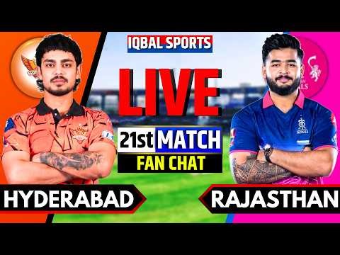🔴Hyderabad vs Rajasthan Live Match, IPL 2026 Fan Chat | SRH vs RR Live | Live Cricket Match Today