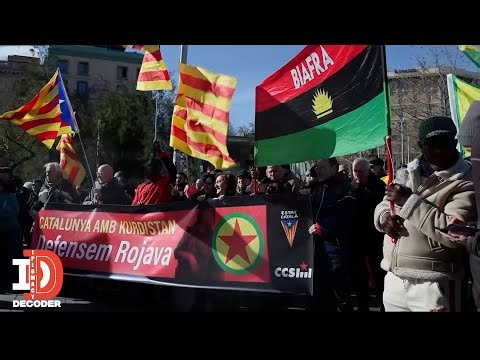 ‘Catalonia with Kurdistan, Defend Rojava’: Pro-Kurds Protest in Spain As Kurds Face ISIS Threats