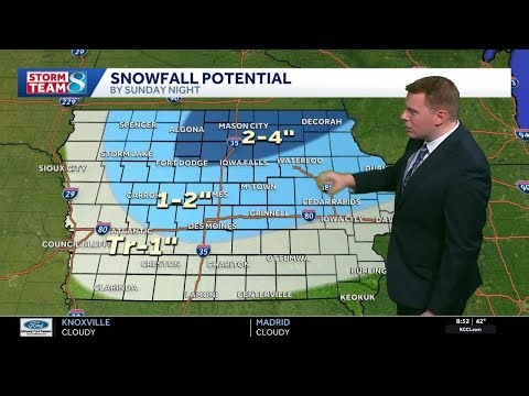 Iowa weather: Fog continues this morning, snow and high winds Sunday