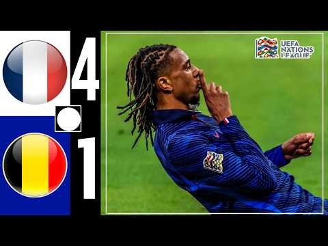 France vs Belgium 4-1 | Extended Highlights | Olise Double & Cherki Goal | INSANE Comeback 🤯