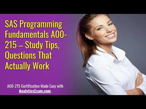 SAS A00-215 Certification Guide: Syllabus, Tips & Questions