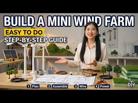 How To Make Mini Wind Farm | DIY Mini Wind Turbine Farm | Complete Build Guide & Wiring