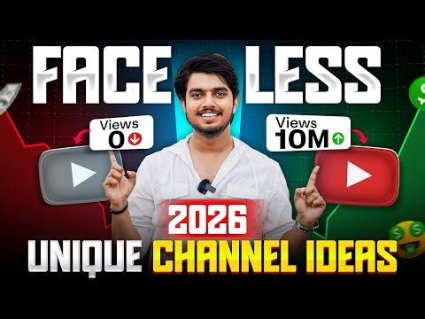 Top 10 Unique Faceless YouTube Channel Ideas (2026)🔥 copy paste channel ideas 2026