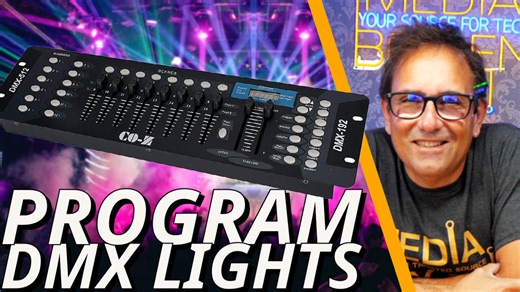 Watch DMX Controller to Program Stage Lighting Runing on Amazon Live