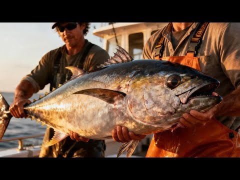 Satisfying Tuna Fish Preparation with Incredible Skills 😲🔪