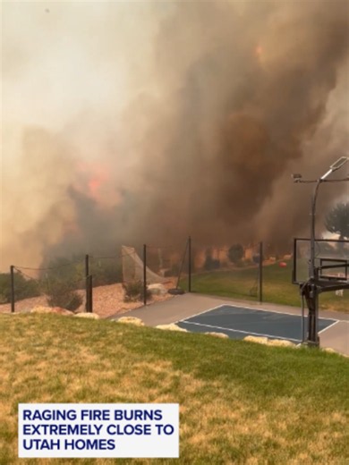 A man driving home captured the moment a fire came terrifyingly close to his house. An investigation is underway to determine the cause of the fire. #fire