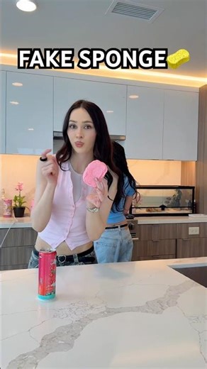 Sponge prank ​⁠@nevaaada 🤭 #elsarca #tiktok