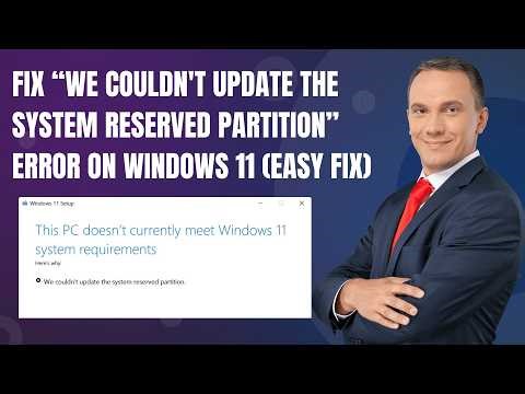 Fix “We Couldn't Update the System Reserved Partition” Error on Windows 11 (Easy Fix)
