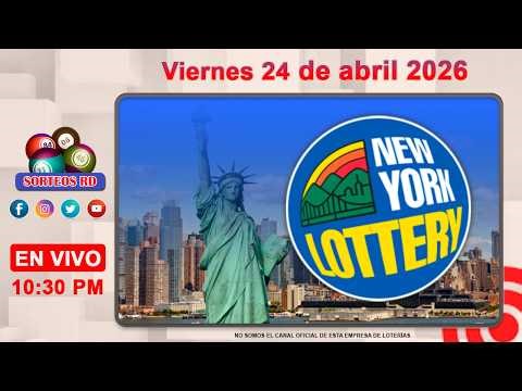 New York Lottery en vivo │Viernes 24 de abril 2026-- 10:30 PM #loteriasdominicanas