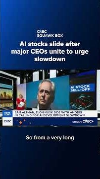AI stocks slide after major CEOs unite to urge slowdown