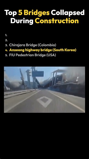 5 Bridges That Collapsed BEFORE Opening Day ⚠️ #shorts #engineering
