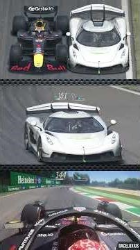Max Verstappen Red Bull F1 2025 vs Koenigsegg Jesko at Monza