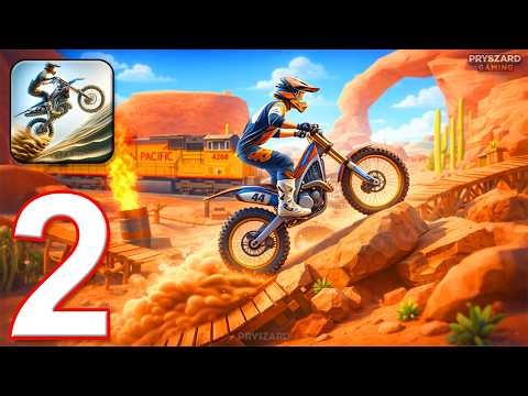 Stunt Bike Extreme - Gameplay Walkthrough Part 2 - Level 20-40 Bike Race Trial (iOS, Android)