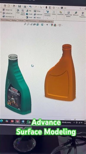 Advance Surface Modeling Solidwork #cad #3dcad #surface