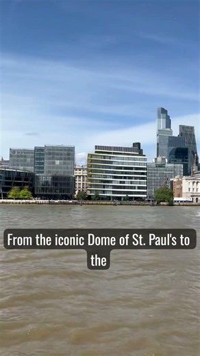 The skyline view from Thames River, best of London