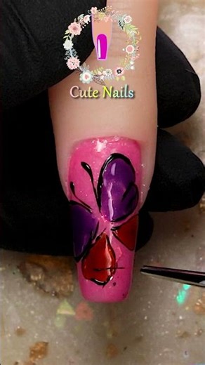 Elegant Spring Nails in 5 Minutes 💐💅 #nailart #easydesign #nailcompilation